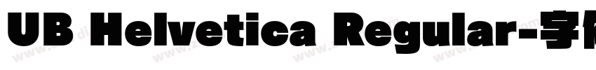 UB Helvetica Regular字体转换